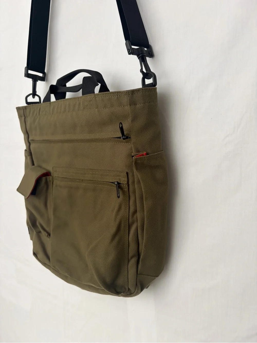 Wise-Walker Nomadic Olive Canvas Tote Shoulder Bag Unisex (F273)